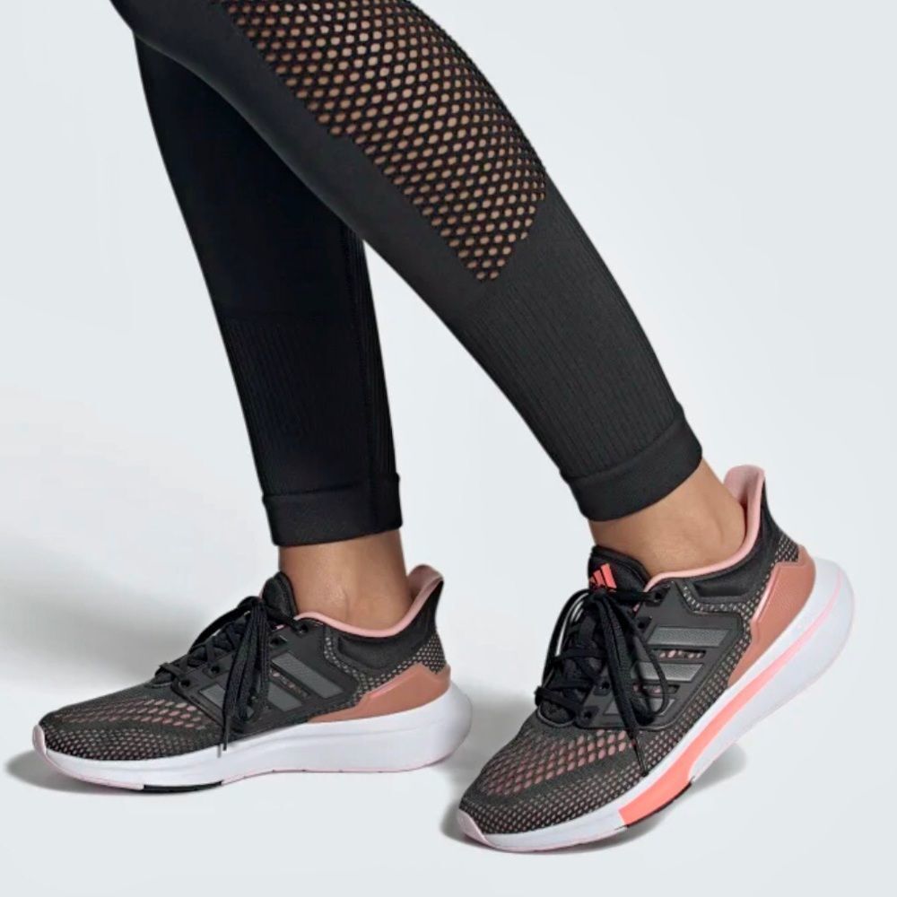 ADIDAS EQ21 Women’s Grey and Pink Running & Cross-Training Shoes Sz 8.5 NWT - Picture 15 of 15